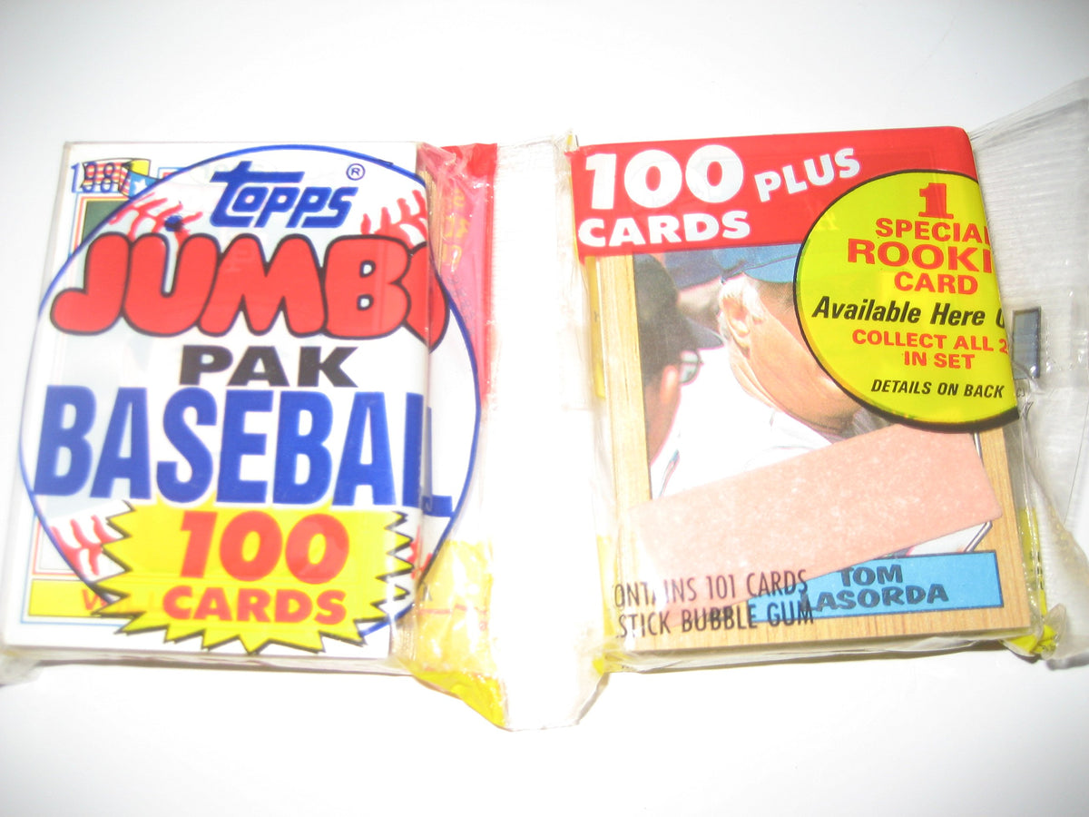 Topps Jumbo Baseball Pak 100+ Cards 1987