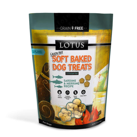 Lotus Wholesome Sardine & Herring Recipe Soft Baked Dog Treats (10 oz.)