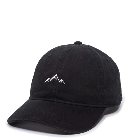 Outdoor Cap Mountain Dad Hat - Unstructured Soft Cotton Cap Black