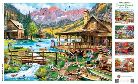 MasterPieces 1000 Piece Jigsaw Puzzle for Adults, Family, Or Kids - Canoes for Rent - 19.25"x26.75"