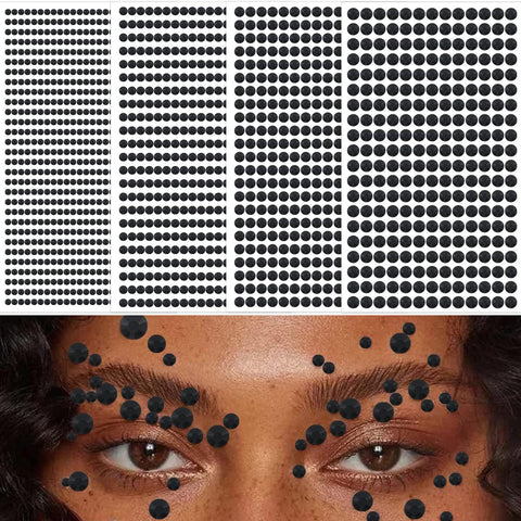 1792 Pcs Self Adhesive Face Rhinestones Hair Gems Stick On Rhinestones for Makeup Face Jewels Glitter Tattoos Eye Gems for DIY Craft Decorate Face Body Nail Home Decoration 4 Size 3/4/5/6 mm