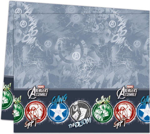 Marvel Unique Party 72099 - Plastic Teens Avengers Assemble Tablecloth, 1.8m x 1.2m