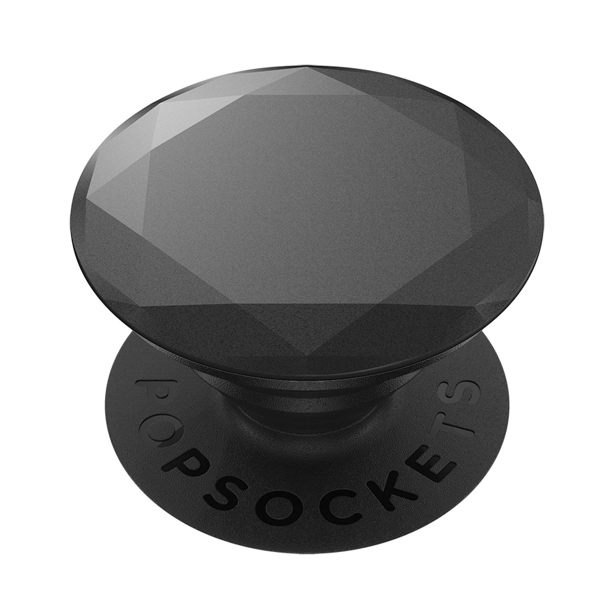 PopSockets: Phone Grip with Expanding Kickstand, Pop Socket for Phone - Metallic Diamond Black