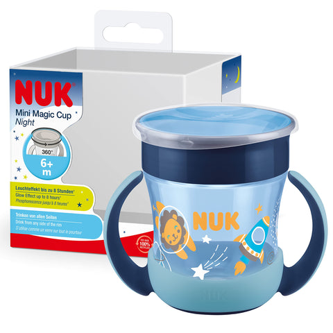 NUK Mini Magic Cup Night 160ml 6 Months and + - Blue