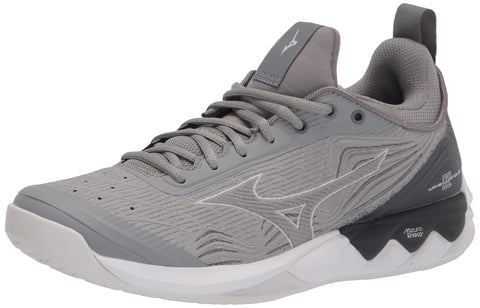 Mizuno Women's Wave Luminous 2 Volleyball Shoe, Grey, 7 UK