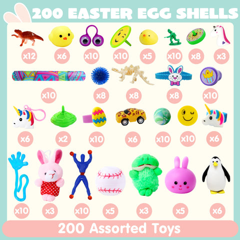 JOYIN Traditiional Assorted Eggs with Novelty Toys