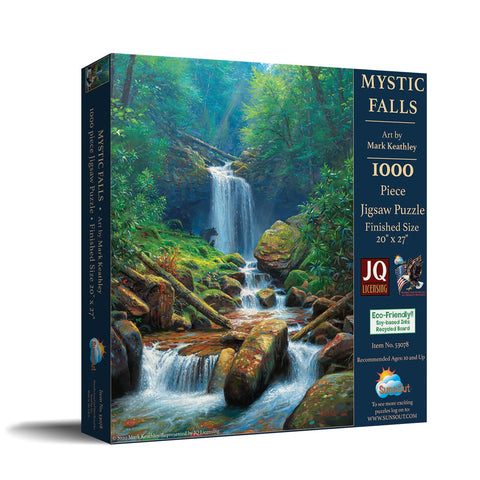 SUNSOUT INC - Mystic Falls - 1000 pc Jigsaw Puzzle by Artist: Mark Keathley - Finished Size 20" x 27" - MPN# 53078