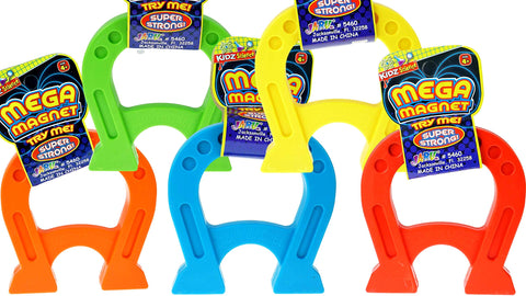 JA-RU Kidz Science Jumbo Magnet Toy (12 Horseshoe Magnets) Strong Magnetic Toys for Kids. Classroom Must Haves, Science Kit & Back to School Supply Kits. Preschool STEM Learning Activities. 5460-12p