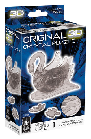 BePuzzled | Swan Original 3D Crystal Puzzle, Ages 12 and Up