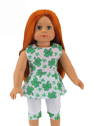 American Fashion World St. Patrick's Day Pants Set for 18-Inch Dolls | Premium Quality & Trendy Design | Dolls Clothes | Outfit Fashions for Dolls for Popular Brands