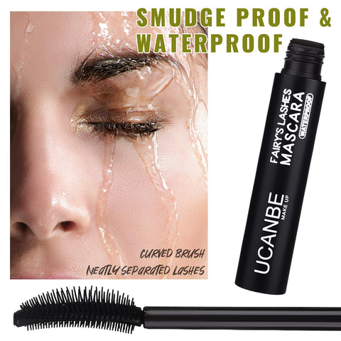 UCANBE Mascara Volume and Length Waterproof Thrive Mascara Black Curling Long-Stay, Smudge-Proof, No Flaking, No Clumps, Hypoallergenic Tubing Mascara