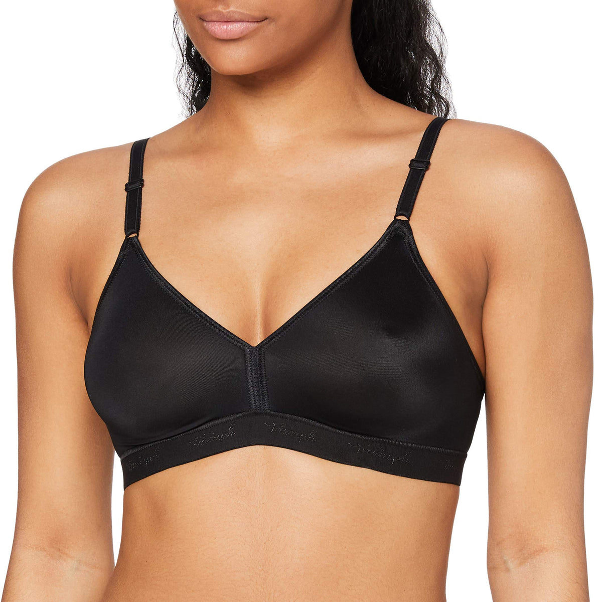 Triumph Womens Micro Fun N Bra, Black, 36B UK