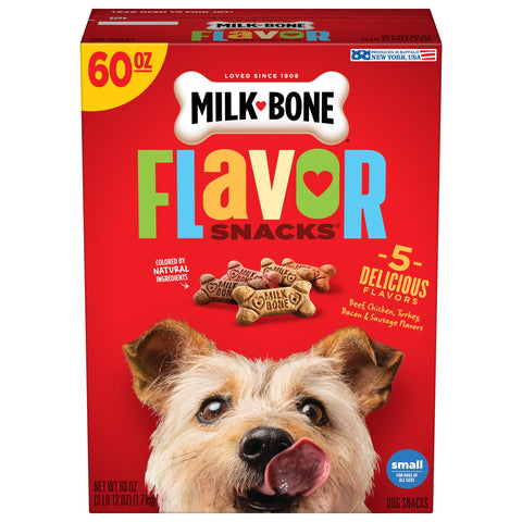 Milk Bone 822390 Flavor Snacks For Small-Medium Dogs 60 Oz