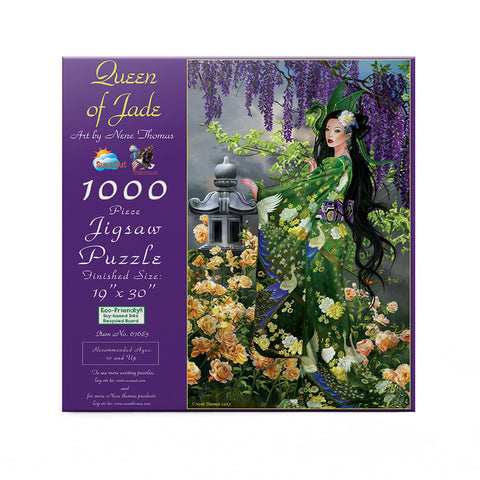 SUNSOUT INC - Queen of Jade - 1000 pc Jigsaw Puzzle by Artist: Nene Thomas - Finished Size 19" x 30" - MPN# 67683