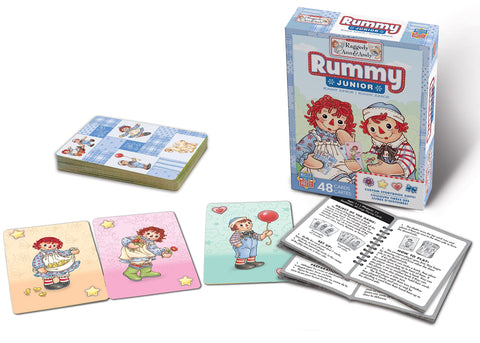 MasterPieces Licensed Kids Games - Raggedy Ann & Andy - Rummy Junior Card Game Games for Kids & Family, Laugh and Learn