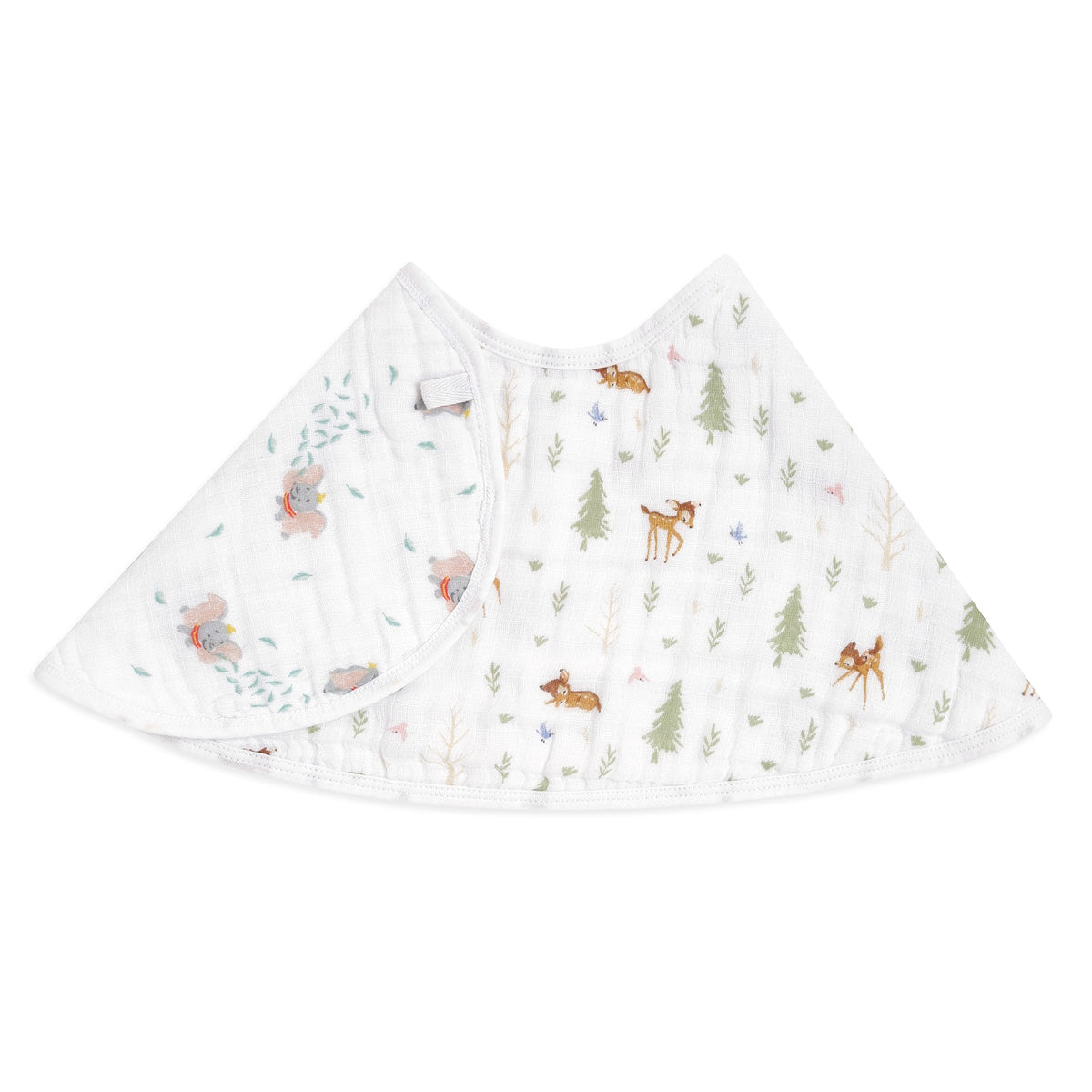 aden + anais™ essentials cotton muslin baby burpy bib disney + friends-bambi forest