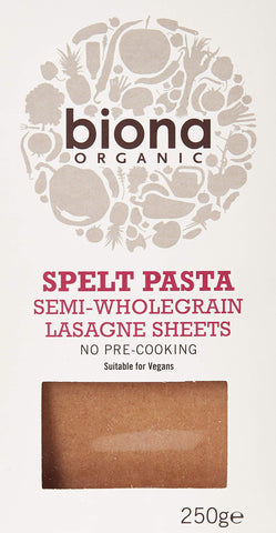 BIONA Organic Spelt Lasagne, 250 GR