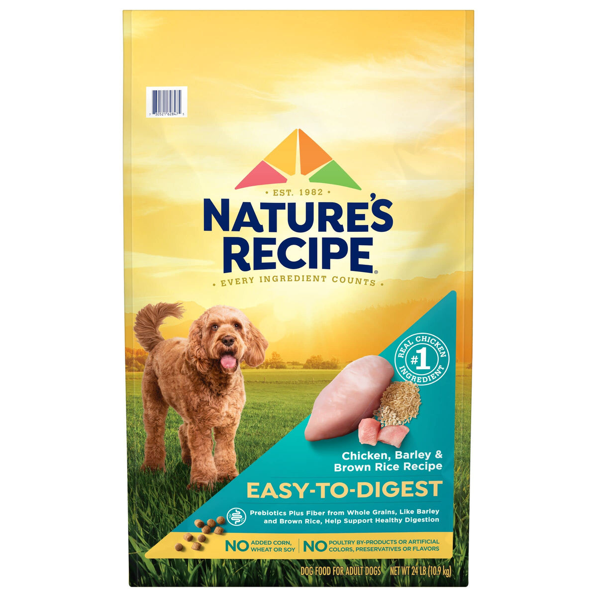 NatureÃƒÆ’Ã†â€™Ãƒâ€šÃ‚Â¢ÃƒÆ’Ã‚Â¢ÃƒÂ¢Ã¢â€šÂ¬Ã…Â¡Ãƒâ€šÃ‚Â¬ÃƒÆ’Ã‚Â¢ÃƒÂ¢Ã¢â€šÂ¬Ã…Â¾Ãƒâ€šÃ‚Â¢s Recipe Easy to Digest Dry Dog Food, Chicken, Rice & Barley Recipe, 24 Pound Bag