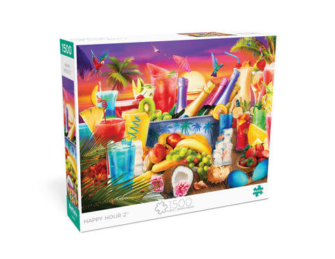 Buffalo Games - Lena - Happy Hour 2-1500 Piece Jigsaw Puzzle for Adults Challenging Puzzle Perfect for Game Nights