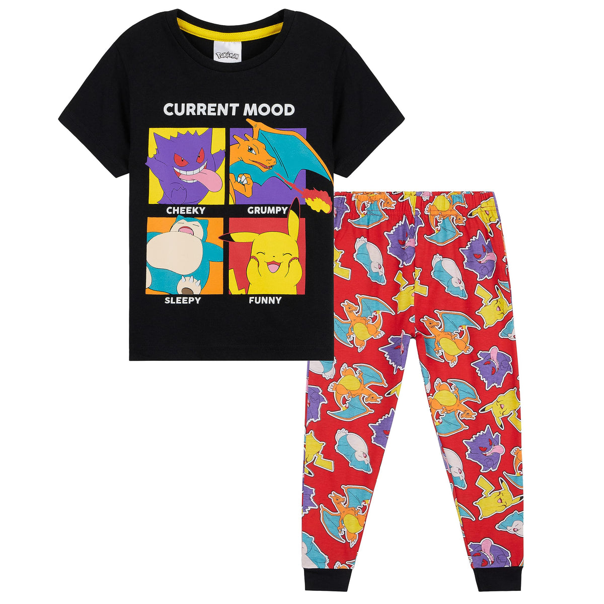 Pokemon Boys Pyjamas Set - Lounge Wear T-Shirt and Long Bottoms Teenagers PJs 4-14 Years - Gifts for Boys (Multicolore, 13-14 Years)