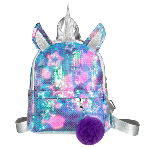 Girls Sequin Backpack,WolinTek Unicorn Backpack Girl Sequins Schoolbag for Girls,Kids Unicorn Backpack,Girls School Bag,Fashion and Durable Travel Backpack for Kids,Girls