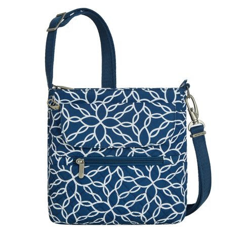 Travelon Anti-Theft Classic Mini Shoulder Bag, Woven Flower