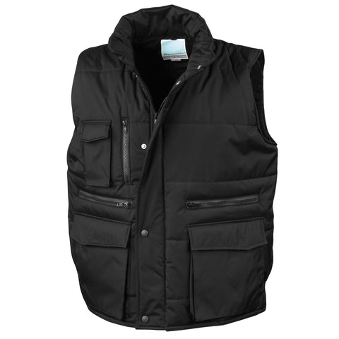 Result Mens Lance Bodywarmer / Gilet (Windproof & Showerproof) (M) (Black)