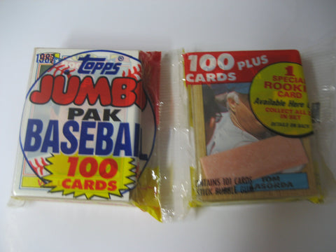 Topps Jumbo Baseball Pak 100+ Cards 1987