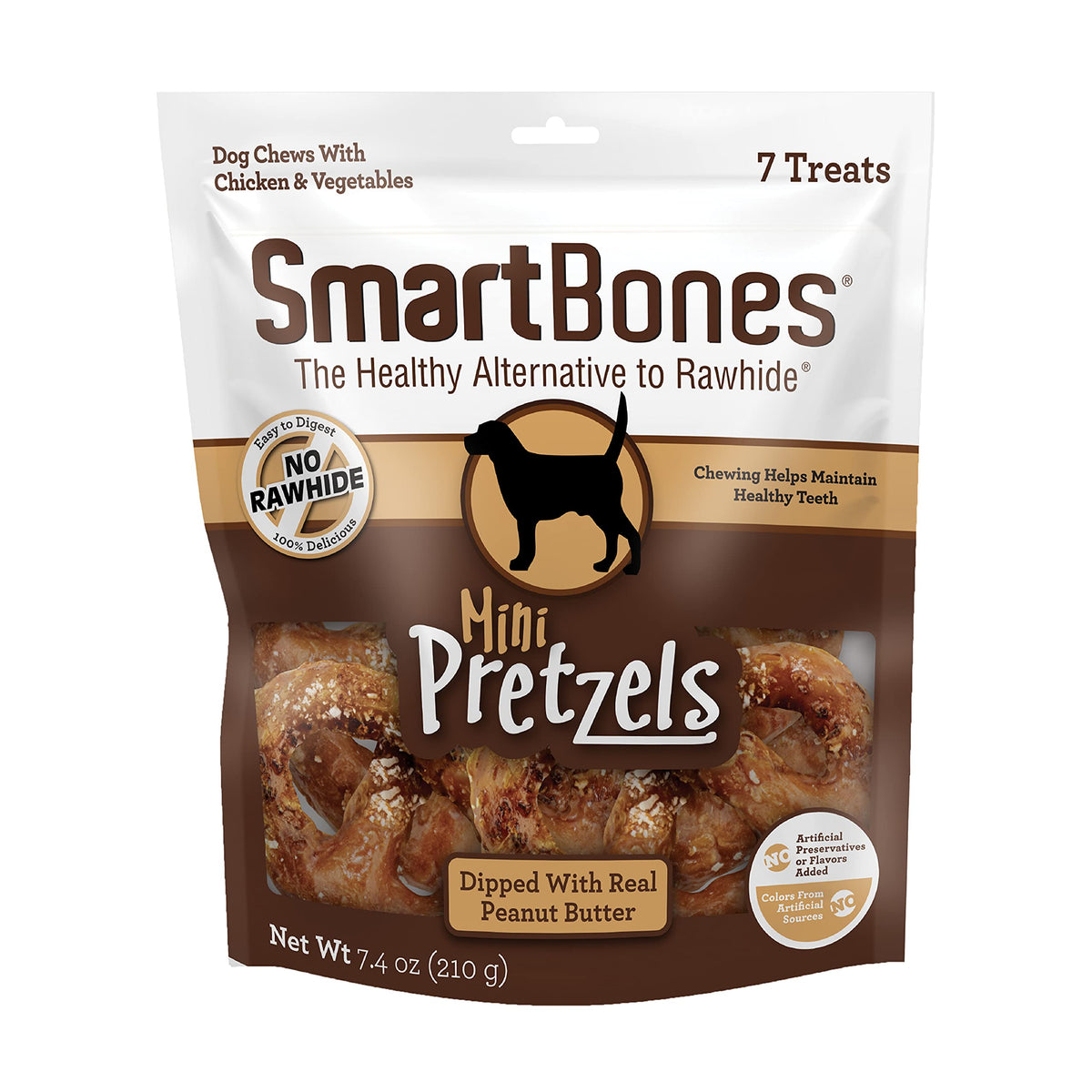 SmartBones No Artificial Colors or Preservatives Pretzel-Style Chews, Treat Your Dog to a Fun Shapped Rawhide-Free Chew