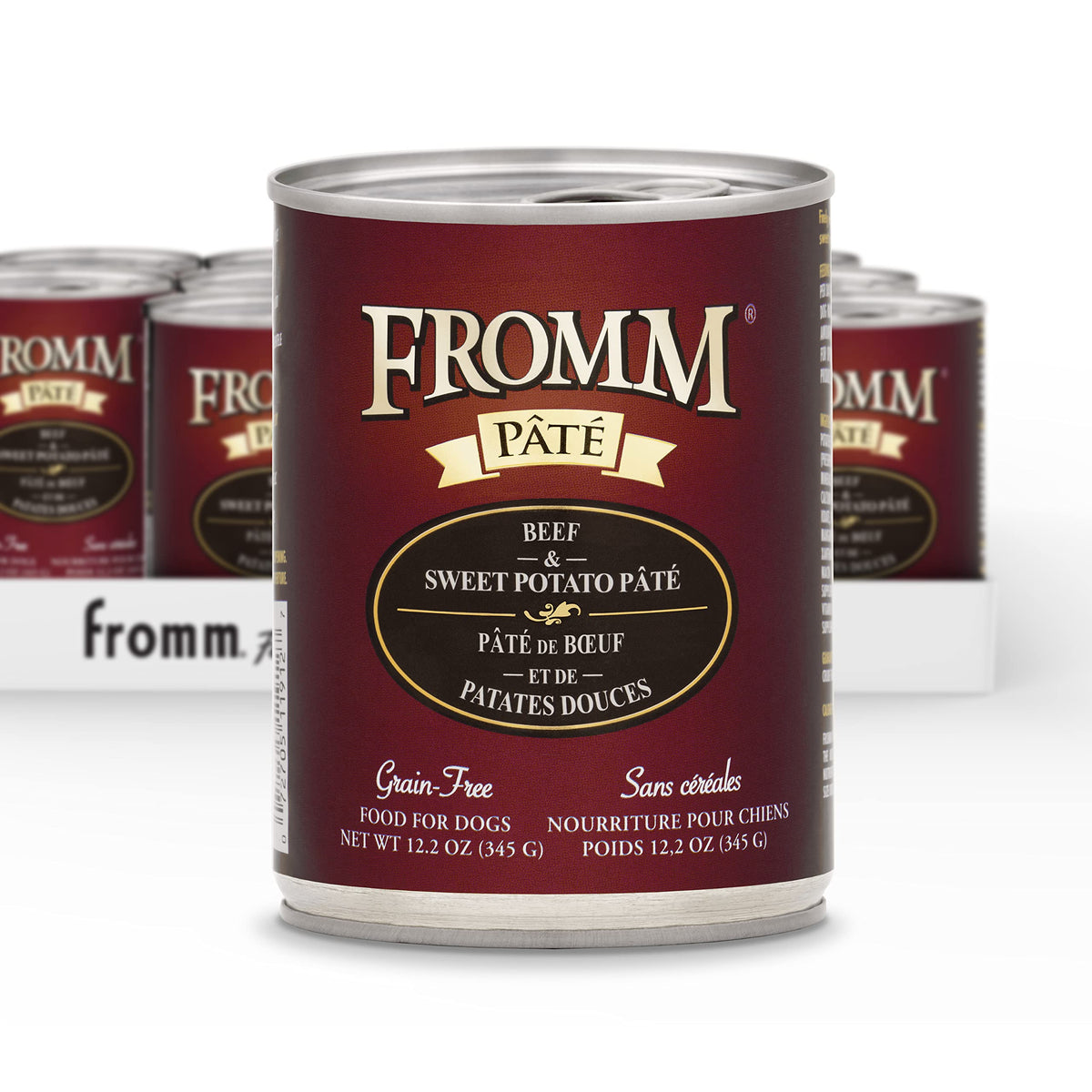 Fromm Beef & Sweet Potato Pate Dog Food - Premium Wet Dog Food - Beef Recipe - Case of 12 Cans