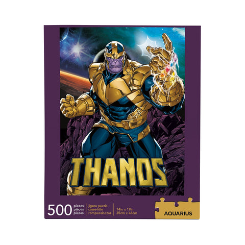 AQUARIUS Marvel Puzzle Thanos (500 Piece Jigsaw Puzzle) - Officially Licensed Marvel Merchandise & Collectibles - Glare Free - Precision Fit - 14 x 19 Inches