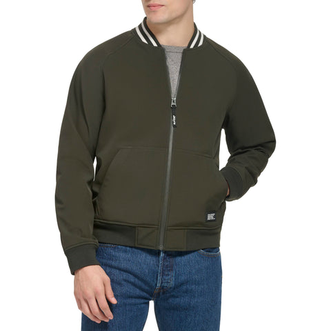 Levi's Men's Softshell Varsity Bomber Jacket, Olive