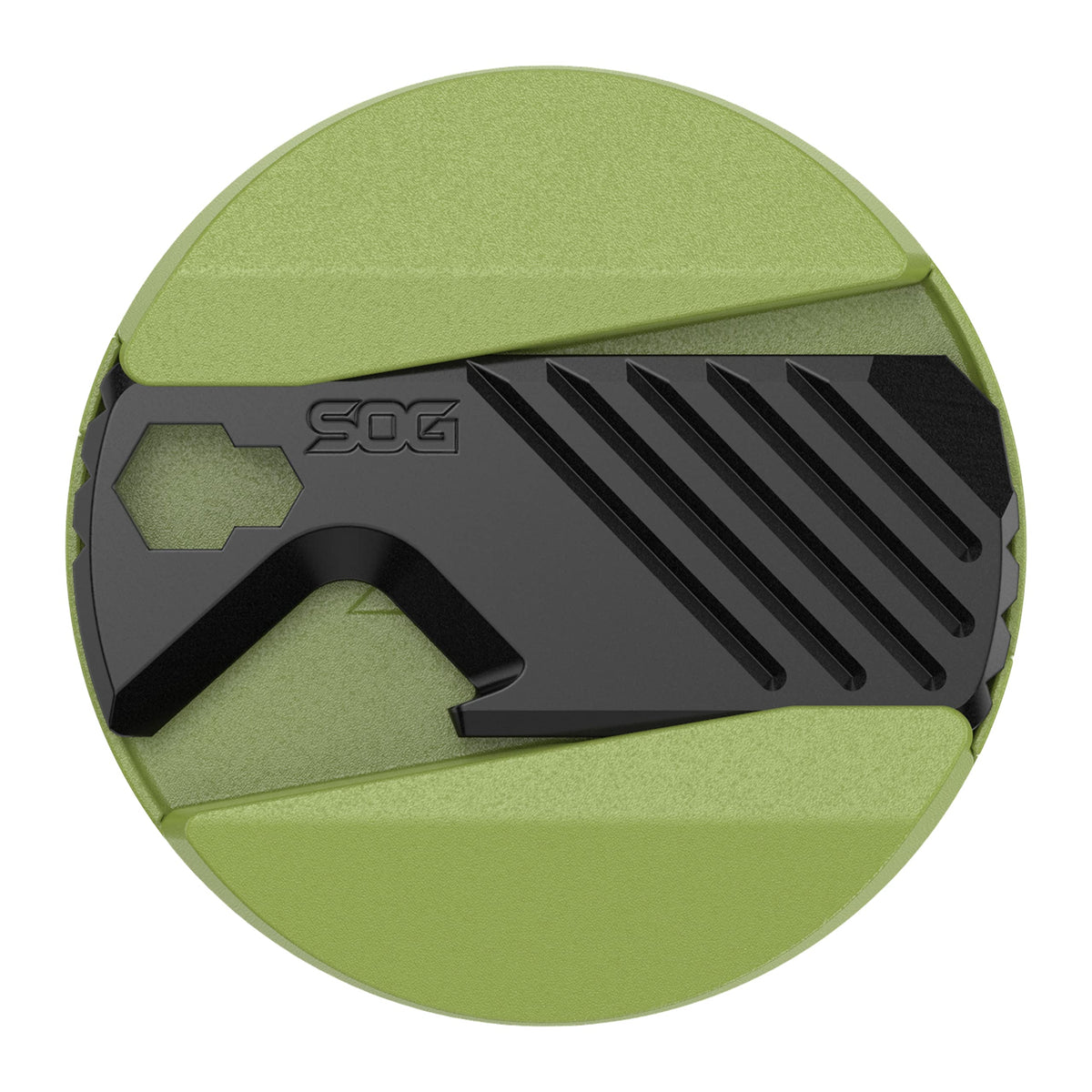 PopSockets: Compatible with Smartphones, PopGrip SOG Multi Tool - Moss Green, box cutter, bottle opener, screw driver