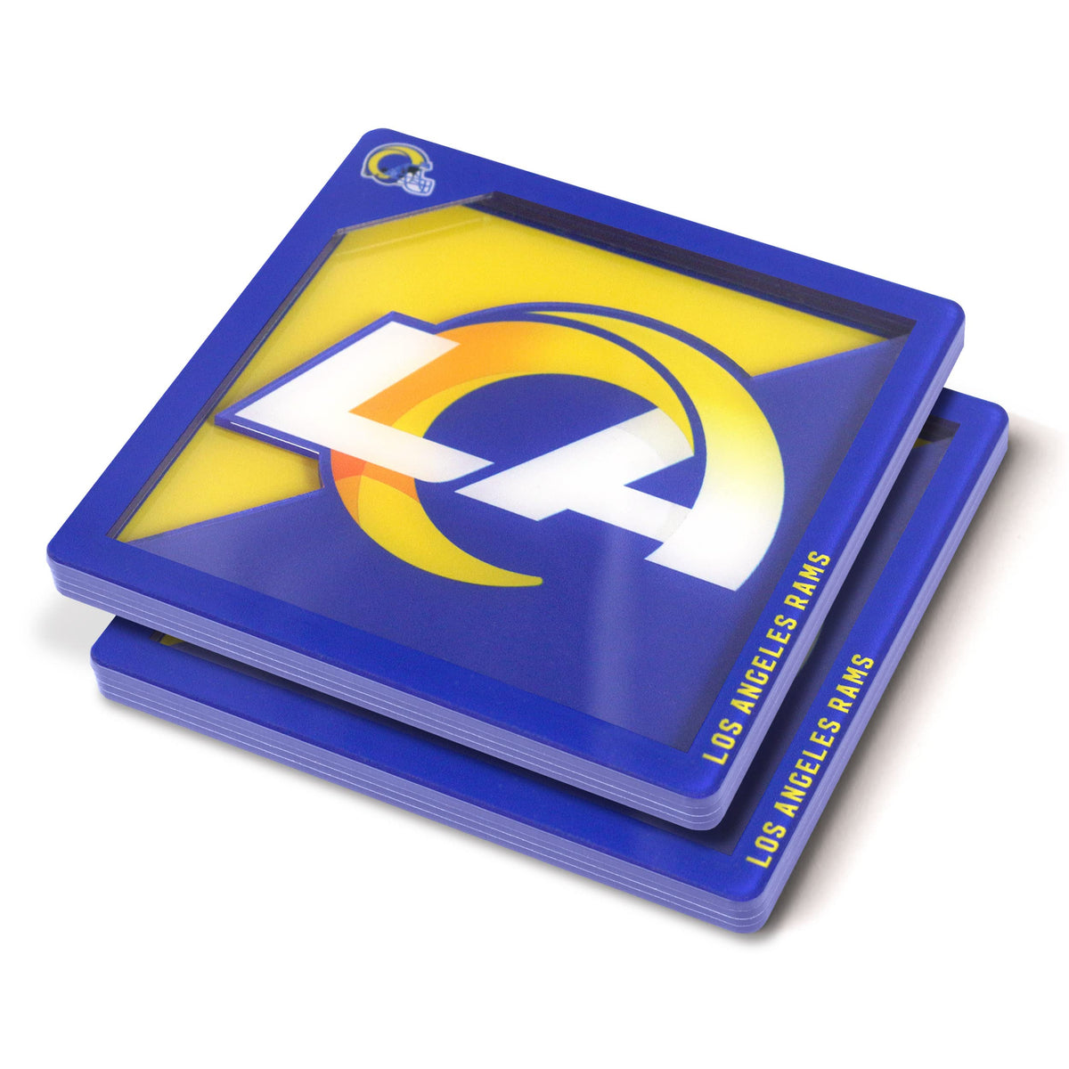 YouTheFan NFL Los Angeles Rams 3D Logo Series Coasters