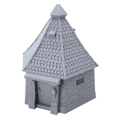 Humble Hut, 3D Printed Tabletop RPG Scenery and Wargame Terrain for 28mm Miniatures