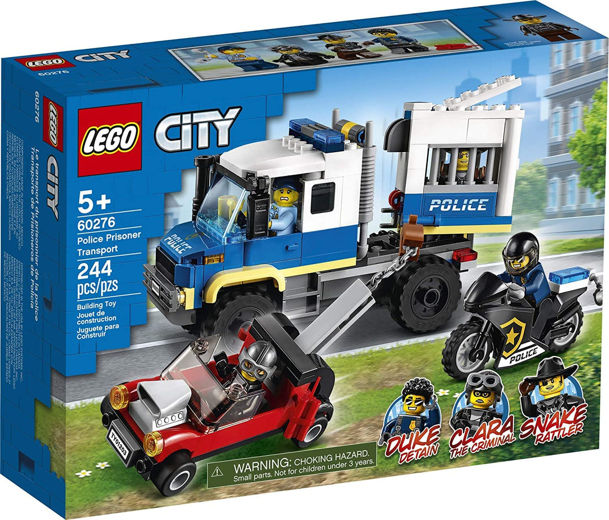 LEGO City Police Prisoner Transport 60276 Building Kit; Cool Police Toy for Kids, New 2021 (244 Pieces)