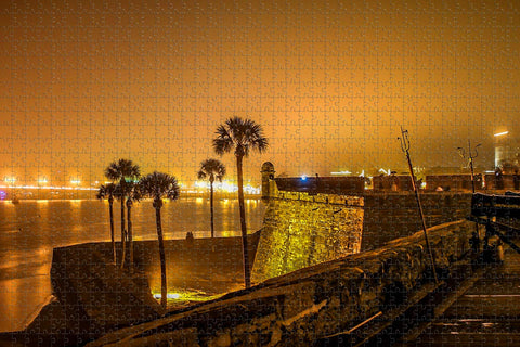 Saint Augustine Fort Florida USA Jigsaw Puzzle for Adults 1000 Piece Wooden Travel Gift Souvenir