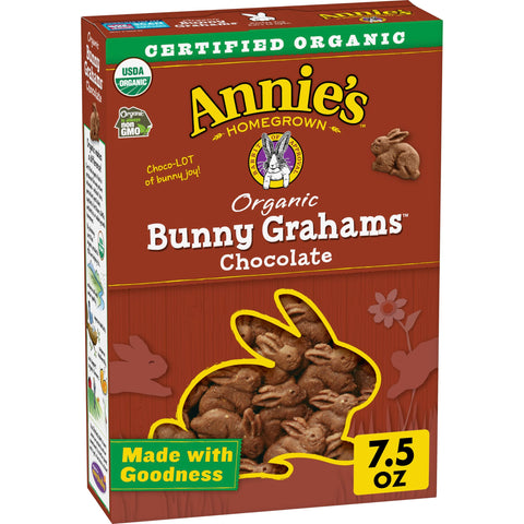 Annie's Organic Chocolate Bunny Graham Snacks, 7.5 oz