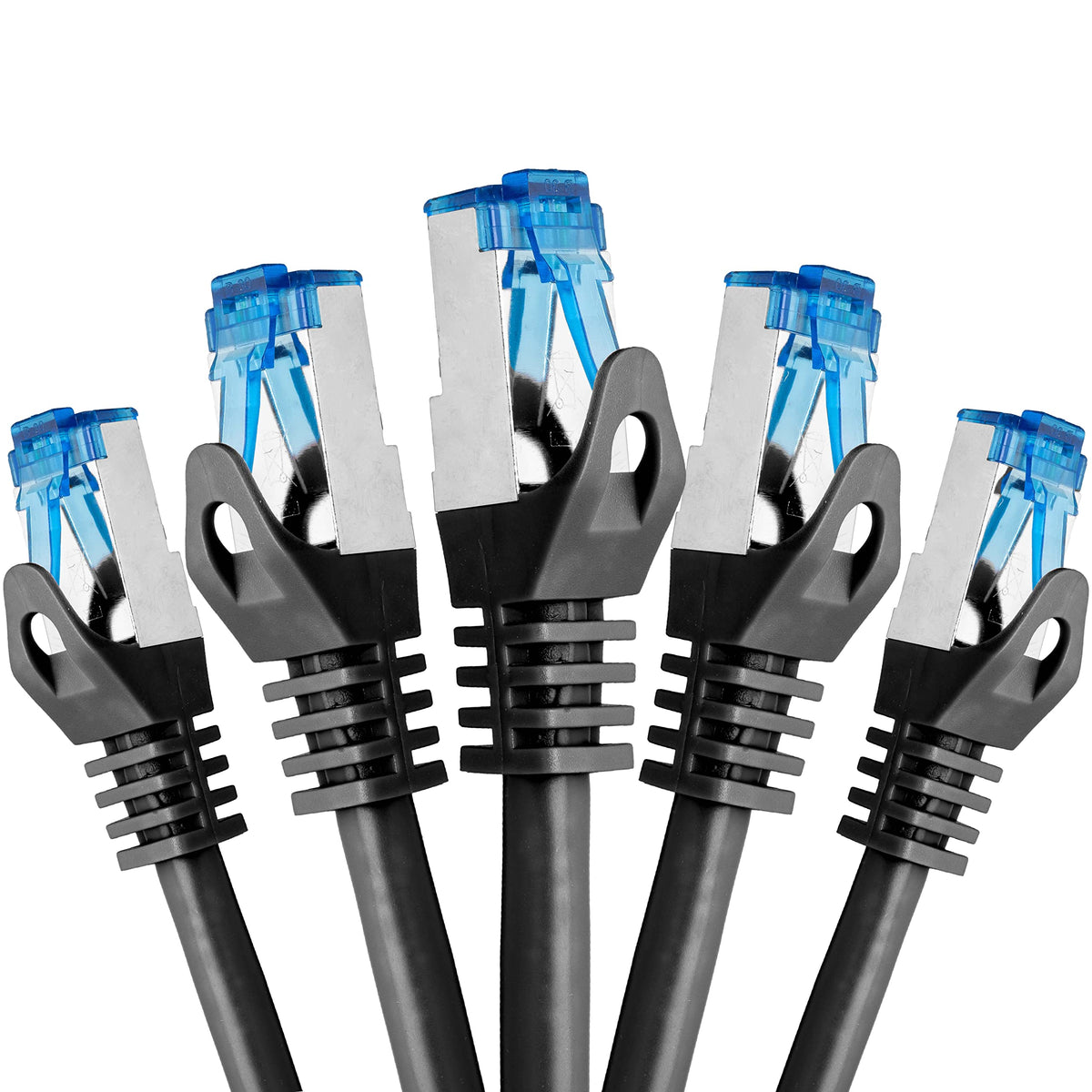 BigTec Ethernet cable, twisted in pairs 3m - schwarz 5´er Sparpack