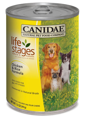 Canidae Life Stages Chicken And Rice Can Formula For Dogs, 13-Ounce, 12-Pack