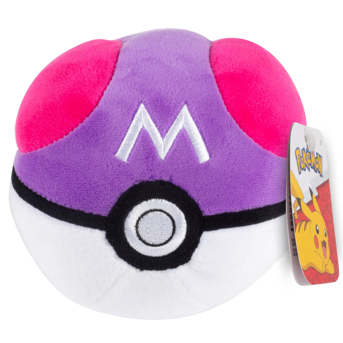 Pokemon Pokémon 5" Master Ball Plush - Officially Licensed - Generation 1 Poke Ball - Soft Stuffed Pokeball Toy with Weighted Bottom - Halloween Costume Accessory - Gift for Kids, Boys, Girls Fans