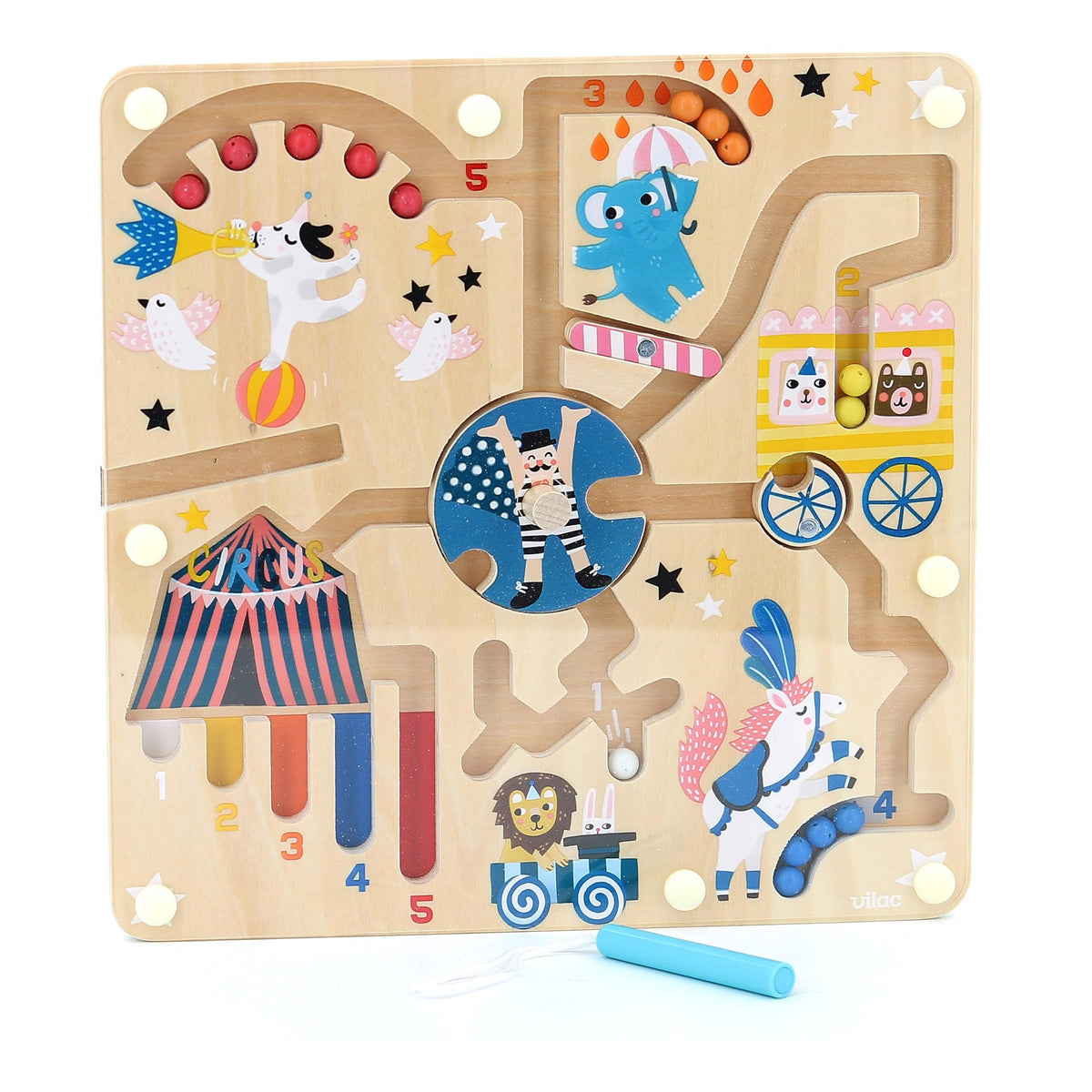 Vilac Michelle Carlslund Circus Magnetic Labyrinth Maze, 1 EA