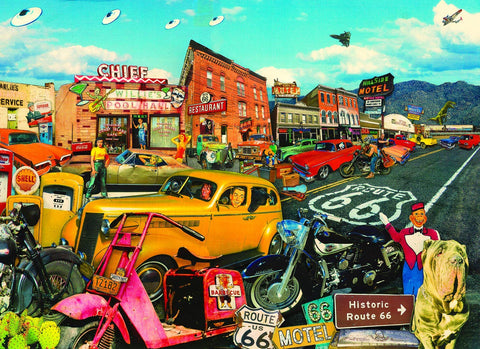 SUNSOUT INC - Willie's Pool Hall - 500 pc Large Pieces Jigsaw Puzzle by Artist: John Roy - Finished Size 19.25" x 26.625" - MPN# 30031