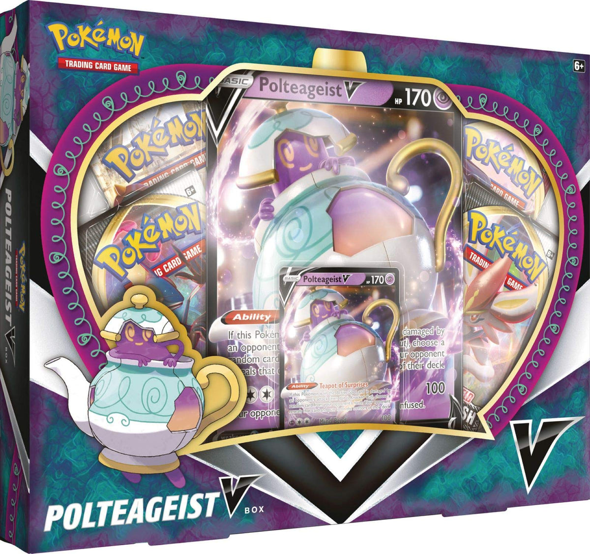 Pokemon TCG: Polteageist V Box, Multicolor