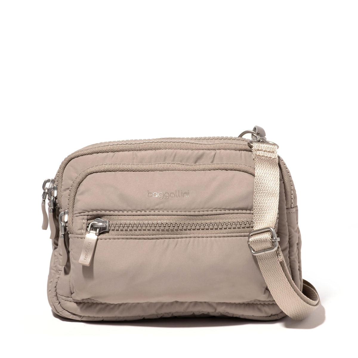 Baggallini Triple Zip Bagg, Moonrock Puff