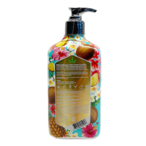 Hempz Limited Edition Coconut Colada & Pineapple Tan Extending Herbal Body Lotion - 17 oz.