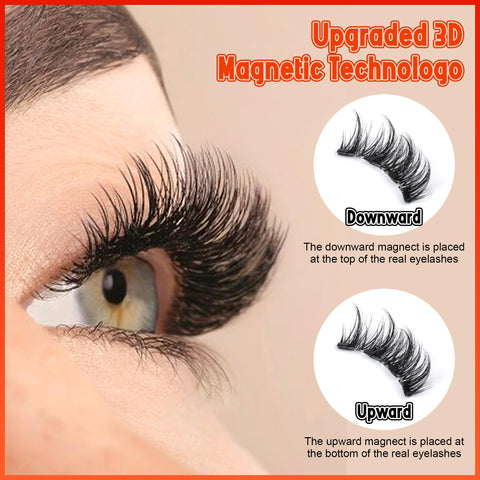 wiwoseo Magnetic Eyelashes Natural Look Magnetic Lashes No Glue or Eyeliner Needed Magnetic Eyelashes without Eyeliner Magnetic Lashes Natural Look Reusable Magnetic Eyelashes