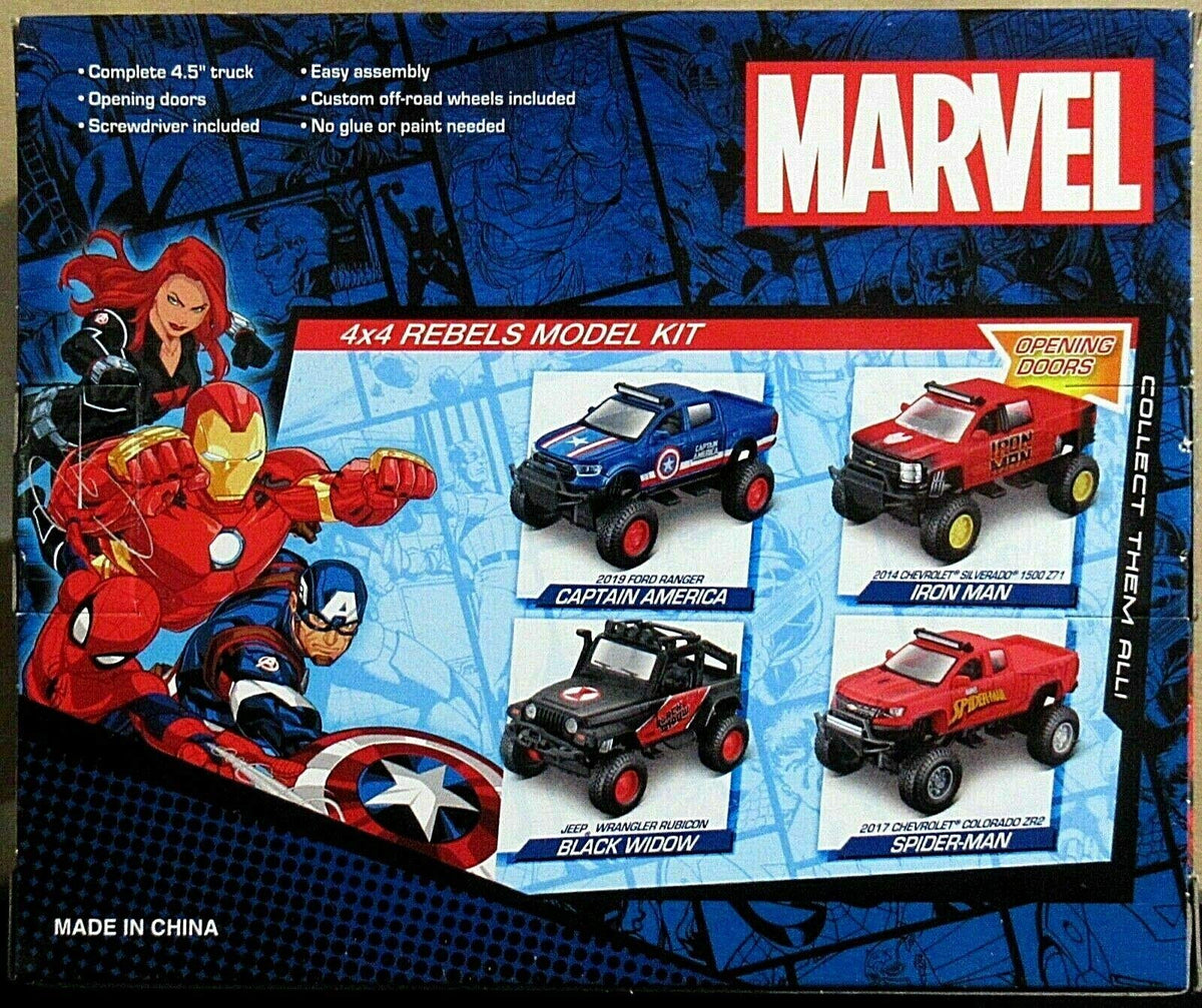 Marvel 4x4 Rebels Model Kit 4.5" Truck Build Kit (Spider-Man)