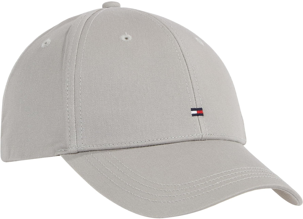 Tommy Hilfiger - Mens Baseball Cap - Cotton Classic Baseball Cap - TH Embroidered Logo - Adjustable Fastening - Men's Baseball Caps - Drizzle Grey