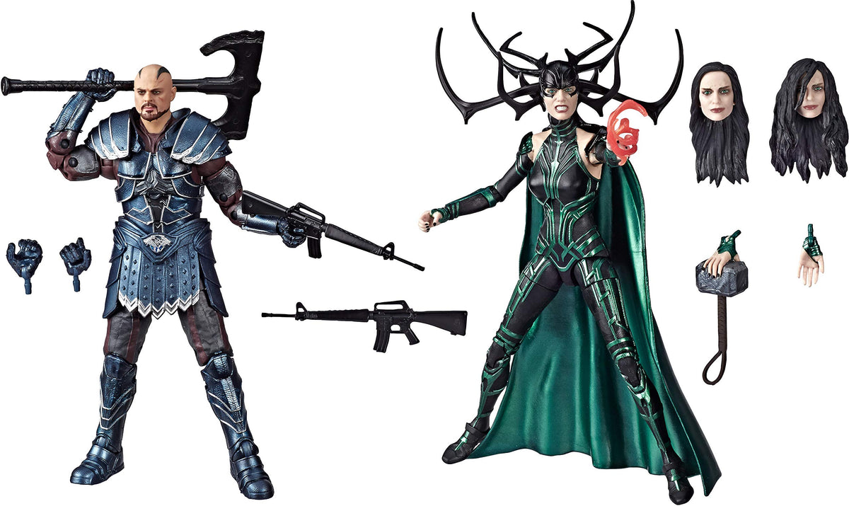 Marvel Legends Series Thor: Ragnarok 6"-Scale Movie-Inspired Skurge Hela Collectible Action Figure 2 Pack